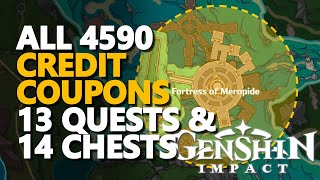 All Obtain Credit Coupons Chests \u0026 Quests Genshin Impact Full Guide