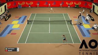 Elina Svitolina vs Qiang Wang - AO International Tennis - PS4 Gameplay