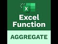 The Learnit Minute - AGGREGATE Function #Excel #Shorts