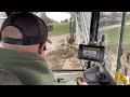 explaining how i use trimble earthworks 2d indicate system with engcon tilt rotator.