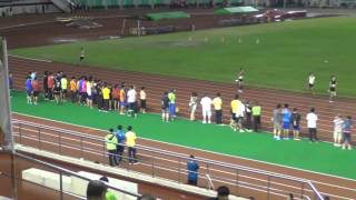 20151002202627 104年全國中學田徑錦標賽高中男4x400公尺接力預賽第6組 北市建國中學（蘇泳清、時于凱、林晉璁、張恩翔）、進决賽。