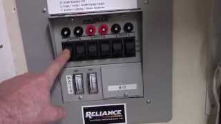 Solar powered home! Reliance Controls Pro/Tran 6-circuit transfer switch installed!