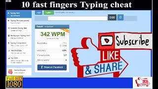 typing test cheat method | 10fastfingers typing test | Luka Samuel