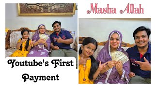 Youtube's First Payment | Naziya's Recipe And Vlogs ♥️