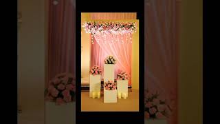 Engagement ceremony Decoration idea#decorating #flowerdesign #engagement #wedding #flowers #shorts