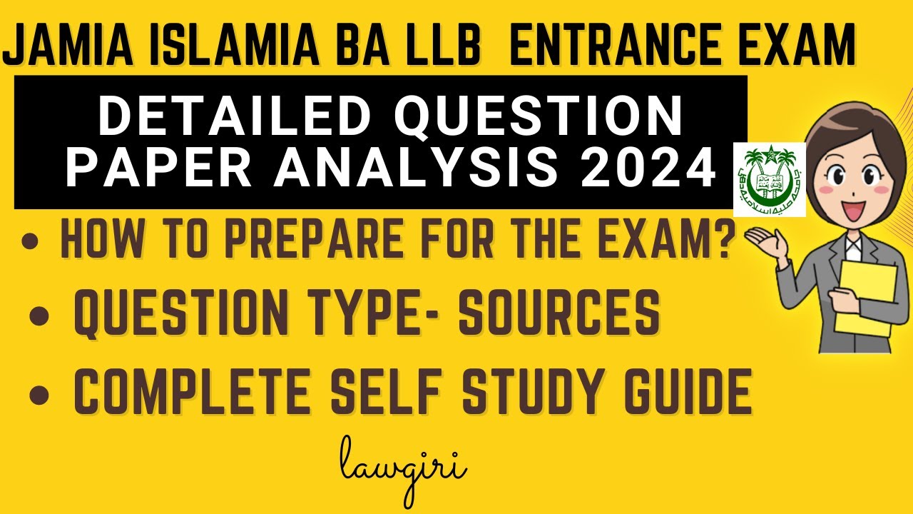 JMI BA LLB Entrance Exam Question Paper 2024|jamia Islamia 5 Years Llb ...