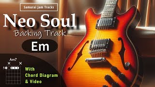 Neo Soul RnB Smooth Guitar Backing Track in E minor