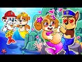 Chase Falls In Love With Pregnant Mermaid Skye?! Paw Patrol Ultimate Rescue | Rainbow 3