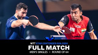 FULL MATCH | Andrej GACINA vs Harmeet DESAI | MS R64 | #WTTGoa 2024