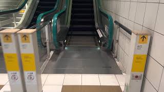 ［エスカレーター］地下鉄天神南駅　フジテック製　FUJITEC  escalator  Fukuoka Subway Station