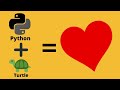 Python Turtle - Love Heart Tutorial |Express Your Love In An Unique Way: Python Turtle Hack|