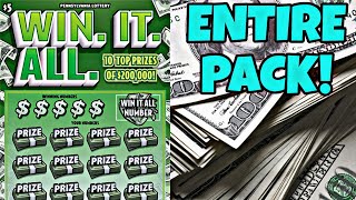 $5X60 PA LOTTERY WIN IT ALL SCRATCH OFF TICKETS | $300 BOOK! #lottery