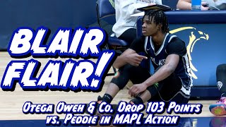 Blair Academy 103 Peddie 62 | MAPL Basketball | Otega Oweh Drops 25!