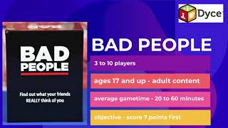 How to Play BAD PEOPLE