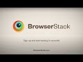 BrowserStack - Sign up and start testing