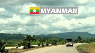 🇲🇲 Real Scenario of Myanmar Highway - A Long Drive from Yangon to Pakokku City