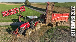 DÉBARDEUSE HAWE 3 essieux aux BETTERAVES + MF 8S + NEW GRIMME REXOR 6200 !