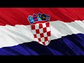 croatia flag waving 3d background 4k video free download