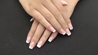 SNS Pink And White Dip on Natural Nail Tutorial