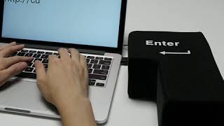 USB Big Enter Key Pillow