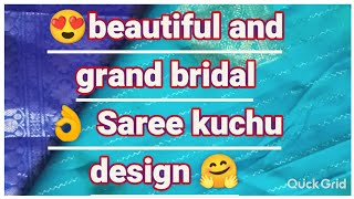 ಬರಿ ಮೂರೇ ಸ್ಟೆಪ್ ನಲ್ಲಿ ಒಂದು ಬ್ಯೂಟಿಫುಲ್ and ಗ್ರಾಂಡ್ ಬ್ರೈಡಲ್ ಡಿಸೈನ್ #kuchusareedesigns #krosha