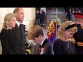 CRYING MUM Sophie watches on Lady Louise and brother James at Queen's vigil