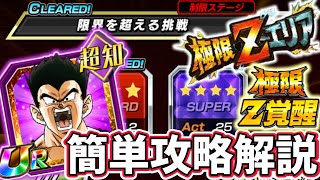 【ドッカンバトル】極限ZエリアGT編 『限界を超える挑戦』簡単攻略解説！【DragonBallZDokkanBattle】