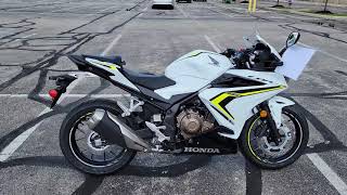 2021 Honda CBR500R ABS White @Honda Marysville Motorsports