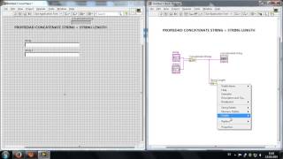 Concatenate String+String Length LabView