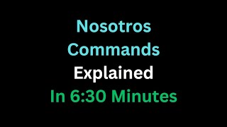 Spanish - Nosotros Commands Explained In 6 And A Half Minutes