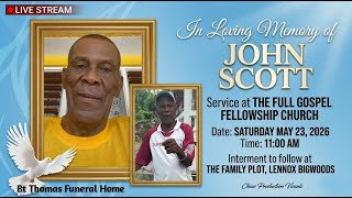 The Funeral Service of the late John Scott Funeral Live