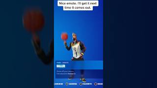 Baller: last seen… #fortnite #fortniteemote #shorts #gaming