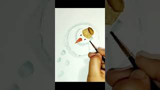 Draw a picture of a snowball. #shorts #yuotubeshorts