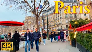 Paris, France 🇫🇷 -  Evening Walk 2022 - 4K HDR Walking Tour 4K | Paris 4K | A Walk In Paris