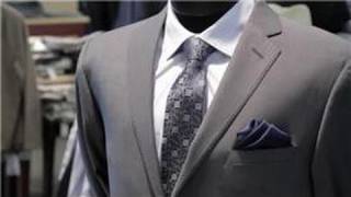 Men's Formal Fashion Advice : How Do I Fold a Handkerchief for a Suit Pocket?