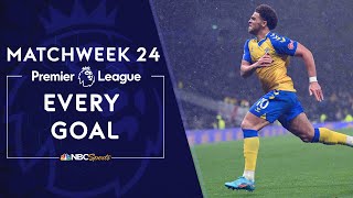 Every Premier League goal from Matchweek 24 (2021-22) | Premier League | NBC Sports