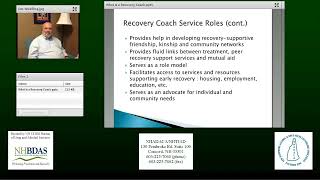 What is a Recovery Coach Webinar