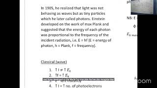 Unit 2 Physics Photoelectric effect