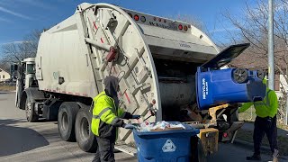 Mack LR McNeilus Rear Loader Garbage Truck Packing Recycling with a Very Interesting Spec