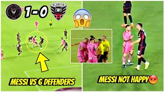 🤯36-Yr Old Messi's Epic Dribbling Destroyed 6 DC United Defenders | Heated Momen