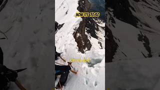 50:50 chance to die here #mountain #climbing #funnyvideo #funnyshorts