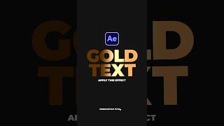 Create Golden \u0026 Silver Text in After Effects #tutorial