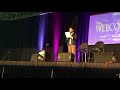 Stephen Walters intro for Sophie Skelton and Richard Rankin gold panel at Outlander Con