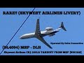 Skywest Airlines Mitsubishi CRJ-200LR Takeoff from Minneapolis (House Colors Livery) [N863AS]