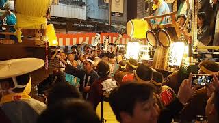 川越まつり　令和元年 　曳っかわせ　中原町　重頼の山車　宮下町　日本武尊の山車　2019/10/20  Kawagoe Festival 119