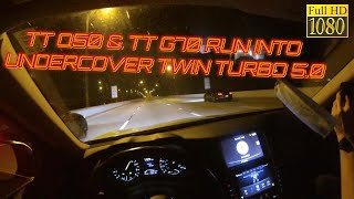 Infiniti Q50 \u0026 Genesis G70 VS Undercover Twin Turbo 5.0 Horrible Idea!