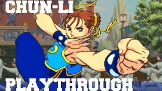 Street Fighter Alpha 3: Chun-Li Playthrough