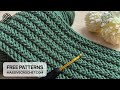 SUPER EASY Crochet Pattern for Beginners! ✅ ⚡️Crochet Stitch for Baby Blanket, Bag & Scarf