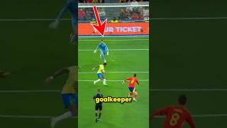 An unexpected mistake by the goalkeeper