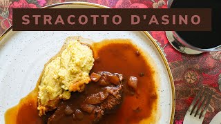 Stracotto d'Asino con Polenta | Ricetta Tradizionale Bresciana | Chef Fabrizio Albini | Saporie